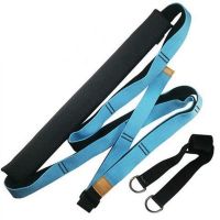 Подвесной гамак для йоги и фитнеса Air Yoga rope Синий, Резинки для аэройоги, пилатеса и тренировки мышц с креплением в дверной проём