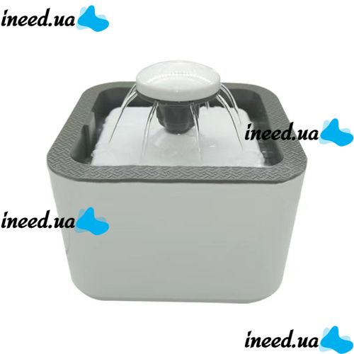 Автоматическая поилка фонтан для собак и кошек Pet Water FOUNTAIN, Бесшумная автопоилка для домашних животных, Питьевой фонтан для котов Серый