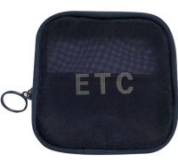 Сетчатая дорожная мини косметичка чехол ETC XL-1013 для хранения косметики и мелочей, женская сумка органайзер Travel Cosmetic Pouch на молнии