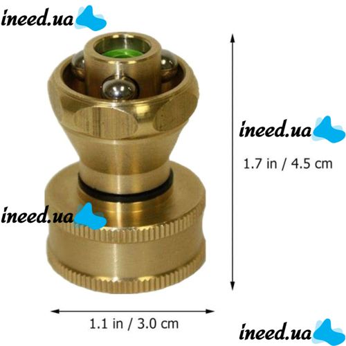 Универсальная насадка-распылитель воды Schmidt Brass Nozzle, Латунная насадка регулируемый распылитель на садовый шланг для полива и  аэрации