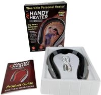 Беспроводной обогреватель на шею Handy Heater Freedom MAG-634 с 4 режимами нагрева от USB, Переносной аккумуляторный мини обогреватель для шеи Серый