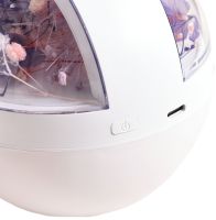Аккумуляторный увлажнитель воздуха Poke Ball Flower Humidifier OFAN-505 с цветами и LED подсветкой, Настольный аромадиффузор ночник 220мл от USB