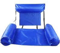 Надувное сиденье для плавания Swimming Pool Float Chair пляжное водное кресло гамак для бассейна, складной плавающий стул, кресло-гамак Синий Красный
