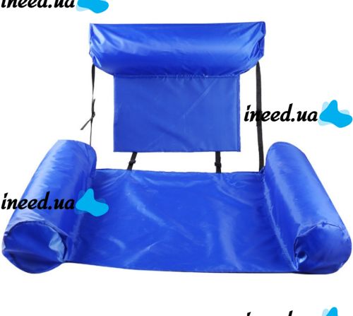 Надувное сиденье для плавания Swimming Pool Float Chair пляжное водное кресло гамак для бассейна, складной плавающий стул, кресло-гамак Синий Красный