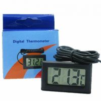 Цифровой термометр TPM-10 с LCD выносной датчик dc-1 Электронный градусник с выносным датчиком температуры от-50 до +80 C на батарейках Черный