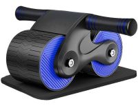 Double roller for the Rebound Abdominal Roller MAG-790 with a return mechanism and a mat, Double wheel simulator for abdominal muscle training