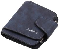 Женский замшевый кошелек Baellerry Forever Mini N 2346 Navy Blue женское мини портмоне на 10 отделений для купюр и мелочи 10.5Х11.5 см Синий