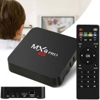 Смарт приставка для телевизора с пультом Ultra MXQ PRO 4K 1GB/8GB, Медиаплеер Android 7.1, Цифровая ТВ приставка со встроенным WiFi модулем Черная