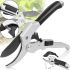 Manual garden pruner Alangger AG-6006 200mm for pruning tree branches, Garden scissors knot cutter for thinning knots and flowers SK-5 Silver