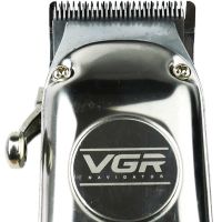 Профессиональная машинка для стрижки VGR V-035 2000maH беспроводная аккумуляторная машинка с набором насадок, металлическим корпусом и кейсом 20W USB
