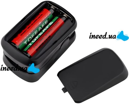 Портативный пульсоксиметр на палец Pulse Oximeter BL-230 пульсометр с LCD дисплеем на батарейках для измерения пульса сатурации кислорода в крови