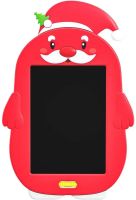 Графический детский планшет LCD Writing Tablet 8.5" электронная цветная доска Дед мороз Санта Клаус для рисования с ЖК-дисплеем и ручкой стилусом в комплекте Красная