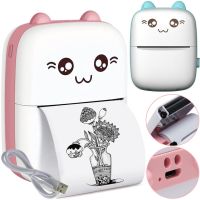 Мини термопринтер Jetix Mini Printer портативный карманный детский принтер для смартфона с Bluetooth для печати без чернил от 3 лет Android IOS