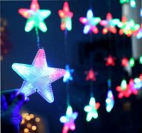 Внутрішня кольорова гірлянда штора Зорепад XMAS 3х1.8 м 120 LED діодів m новорічна Світлодіодна RGB завісу на вікно будинку 3мх1. 8м від мережі 220V