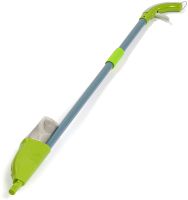 Швабра с распылителем и емкостью для воды Healthy Spray Mop 350 мл портативная швабра спрей с насадкой из микрофибры для уборки и мытья пола Зеленая