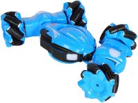 Radio-controlled flip car YL-51 Blue, stunt drift car on the remote control, transformer all-terrain vehicle with hand control, gestures