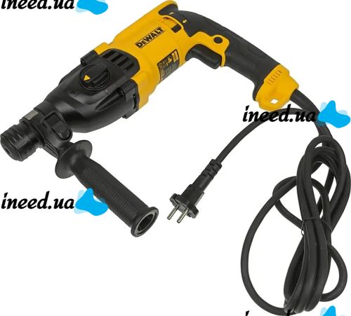 Сетевой перфоратор DeWALT D25143K 900W 3.2 Дж SDS-Plus патрон с регулировкой оборотов 3 режима сверления, электроперфоратор Деволт 900Вт в кейсе