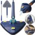 Треугольная телескопическая швабра для сухой и влажной уборки Multi function Mop MA-89 Регулируемая с отжимом 360 градусов для всех поверхностей