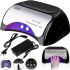 Гібридна ультрафіолетова LED лампа Sun Nail System K18 48W для манікюру і педикюру CCFL UV Lamp з датчиком руху і таймером для сушіння гель лаку