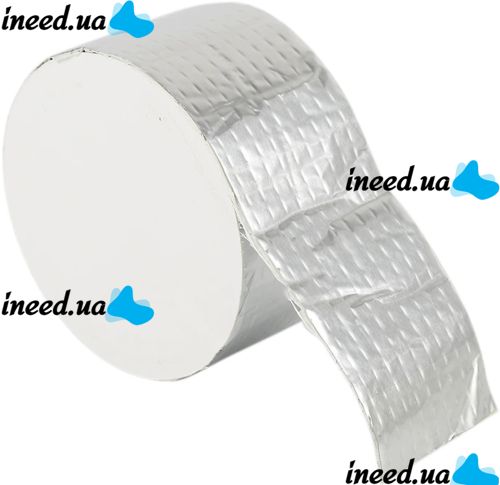 Heavy duty aluminum coated adhesive tape Butyl Self-Adhesive 1.2mm x 5cm x 10m, Aluminum Waterproof Adhesive Foil Scotch 10m Silver