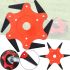 Sturm BTA008 6 blades for cutting grass and bushes on lawnmower Mowing blade 24.5 cm with floating blades for brushcutter
