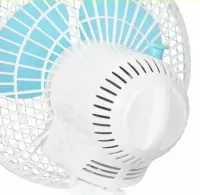 Переносной вращающийся вентилятор Vivosun Fan HY-180 20W с прищепкой для трубы 2 скорости, Мини-вентилятор на клипсе для обдува растений HY180 Белый