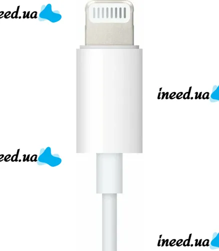 Универсальный кабель аудио переходник для наушников Lightning на 3.5mm AUX Headphone Adapter J-002, Адаптер USB-C для телефона IPhone Белый