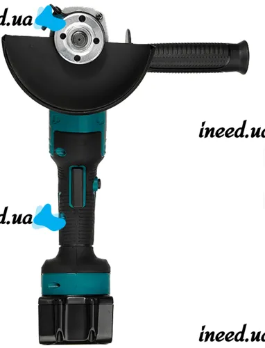 Аккумуляторная болгарка Makita DGA504 2в 1 125мм с насадкой пила 11.5", Беспроводная турбинка 8000об/мин шлифовальная машина Макита 2 аккумулятора
