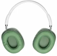 Накладные беспроводные наушники Bluetooth Macaron P9 Max с Aux, Полноразмерные блютуз стереонаушники со слотом карты памяти MicroSD, TF Card Зеленые