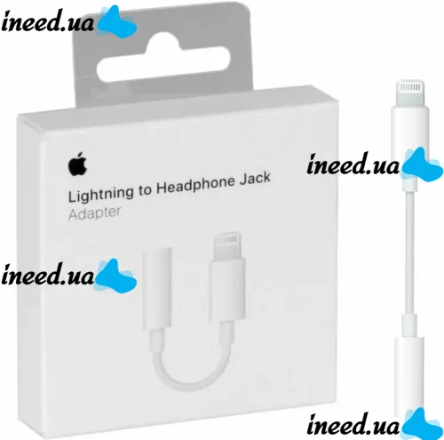 Универсальный кабель аудио переходник для наушников Lightning на 3.5mm AUX Headphone Adapter J-002, Адаптер USB-C для телефона IPhone Белый