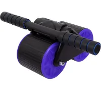 Double roller for the Rebound Abdominal Roller MAG-790 with a return mechanism and a mat, Double wheel simulator for abdominal muscle training