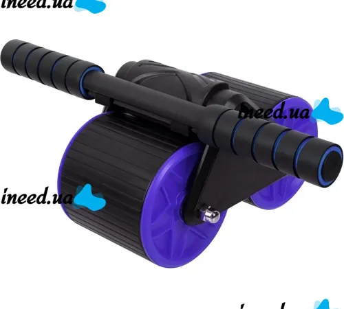 Double roller for the Rebound Abdominal Roller MAG-790 with a return mechanism and a mat, Double wheel simulator for abdominal muscle training