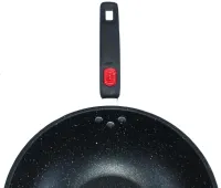 Кухонный набор посуды Longziwei WOK HH23-005 2 сковородки и казанок для приготовления еды 3в1, Казан и сковорода с антипригарным покрытием MAG-782
