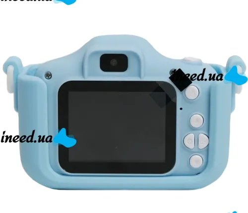 Детский цифровой фотоаппарат Smart kids Kitty XO XJ01 с селфи камерой и видео съемкой 600mAh, Камера Котик 2" с встроенными играми для детей Синий