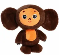 Детская мягкая игрушка Чебурашка 25 см плюшевая подушка обнимашка Kawaii baby kids с большими глазами и ушами для детей от 3-х лет Коричневая