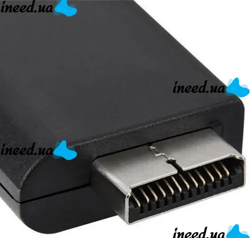 Компонентный переходник конвертер PS2 PS3 to HDMI G300 для игровой приставки Sony Playstation, видео и аудио адаптер для игровых приставок Черный