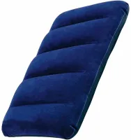Intex Inflatable Pillow 68672 47x30 cm Tourist Inflatable Pillow Flocked for Swimming and Travel Head Pad for Camping Blue
