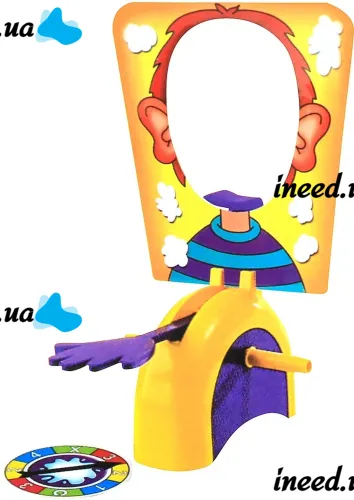 Настольная игра Пирог в лицо Hasbro Pie Face B7063 для игр в компании, Развлекательная игра Торт в лицо E111-11 с рулеткой для детей и взрослых
