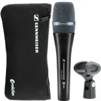 Ручной проводной микрофон Sennheiser Evolution E965 для пения, Вокальный однонаправленный конденсаторный микрофон для записи и караоке Черный