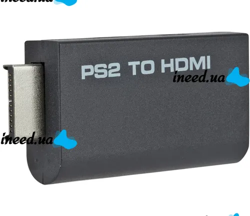 Компонентный переходник конвертер PS2 PS3 to HDMI G300 для игровой приставки Sony Playstation, видео и аудио адаптер для игровых приставок Черный