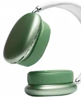 Накладные беспроводные наушники Bluetooth Macaron P9 Max с Aux, Полноразмерные блютуз стереонаушники со слотом карты памяти MicroSD, TF Card Зеленые