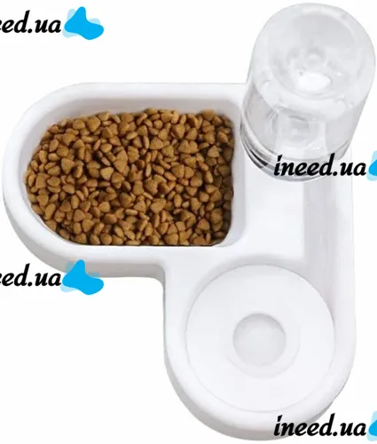 Автоматическая кормушка для собак и кошек Automatic Pet Feeder Bowl LY-622 с автоматической поилкой для животных, миска поилка 2в1 для корма и воды