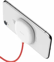 Беспроводное зарядное устройство Baseus Suction Cup Wireless Charger WXXP-02, Универсальная беспроводная зарядка 10W для зарядки телефона Белый