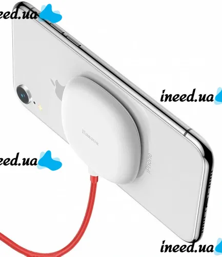 Беспроводное зарядное устройство Baseus Suction Cup Wireless Charger WXXP-02, Универсальная беспроводная зарядка 10W для зарядки телефона Белый