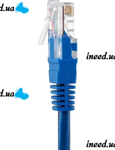 Высокоскоростной сетевой LAN кабель патч корд UTP Cat5e 30 метров RJ-45 для подключения к компьютеру интернета, Коммутационный ethernet шнур Синий