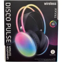 Накладные беспроводные наушники Bluetooth Welike WK-30 с RGB подсветкой Полноразмерные блютуз стереонаушники с портом AUX для компьютера и ноутбука