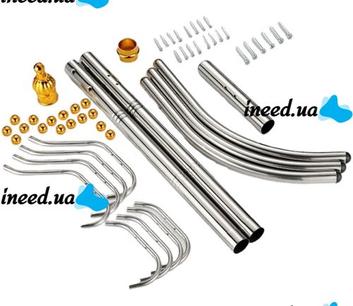 Напольная вертикальная вешалка тренога Coat Rack для верхней одежды 16 крючков, Переносная разборная металлическая стойка для сумочек и зонтов