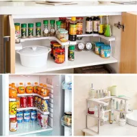 Универсальная полка-органайзер для специй Spicy Shelf кухонная полка, стеллаж, стойка, двухуровневый органайзер, шкаф для хранения емкостей и банок