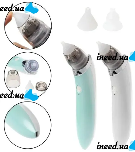 Детский аккумуляторный назальный аспиратор Sniffing Equipment Nasal Aspirator WX-102 USB, Электро Соплеотсос для носа Little Bees PRO HD-8032