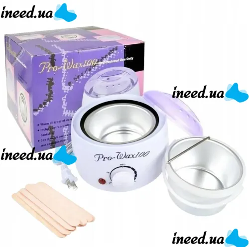 Баночний воскоплав Pro-Wax100 WN-408 - 1 100W нагрівач для гарячого воску, Prowax100 з терморегулятором для депіляції Pro wax 100